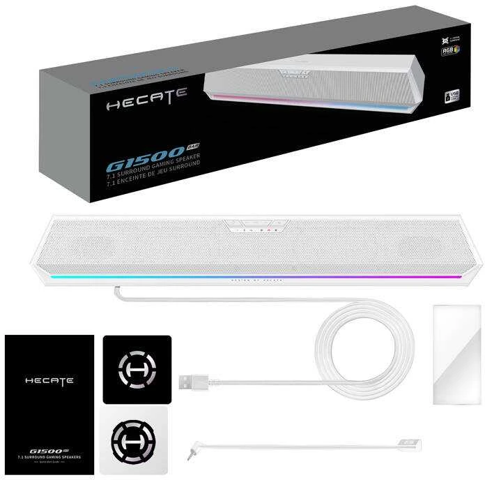 Namų kino sistema Žaidimų garso juosta Edifier HECATE G1500 Bar (balta)