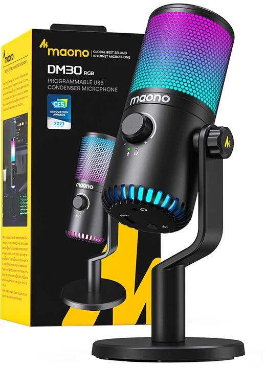 Žaidimų mikrofonas Maono - juodas