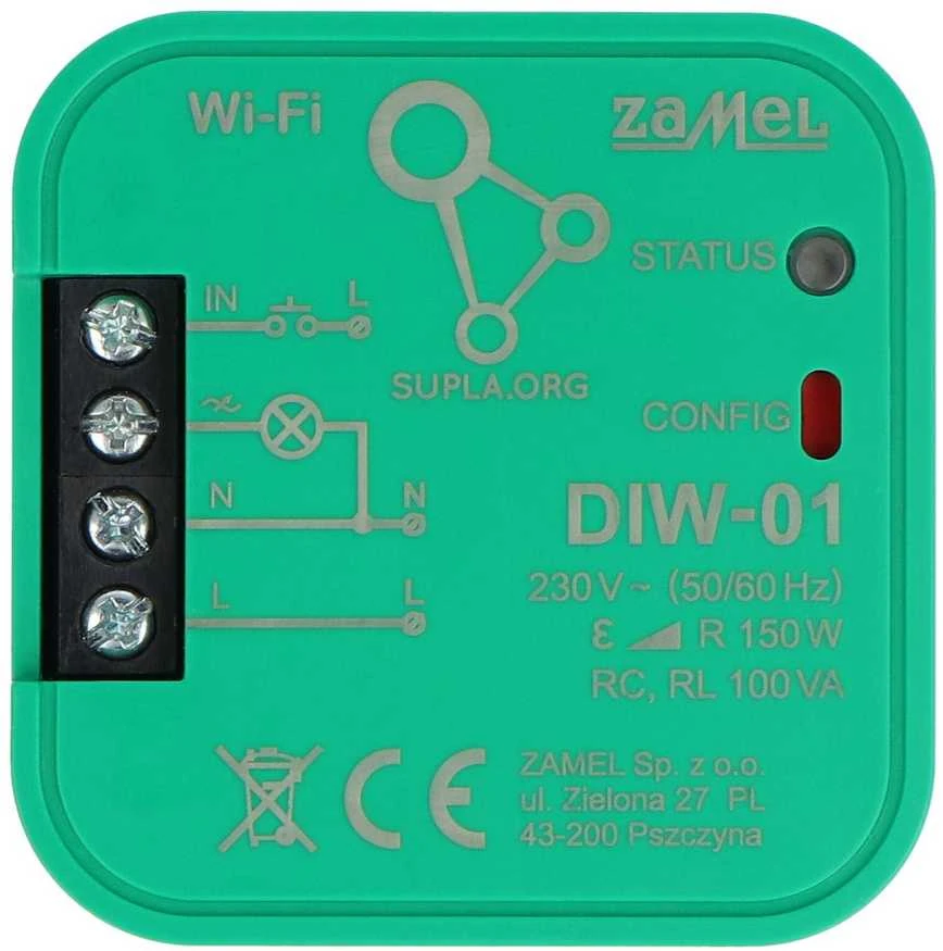 Zamel Supla DIW-01 WiFi šviesos reguliatorius