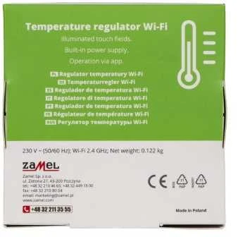 Zamel Supla GKW-02 – šildymo valdiklis – WiFi – Android / iOS programėlė – juodas
