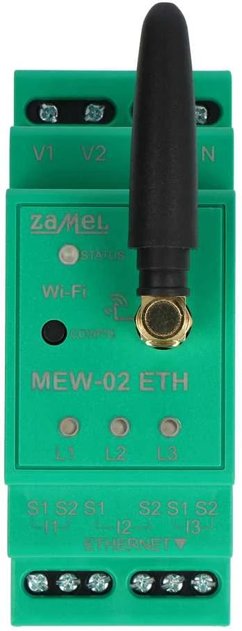 Promet Zamel Supla MEW-02 ETH - 3F+N WiFi/Ethernet elektros energijos suvartojimo monitorius