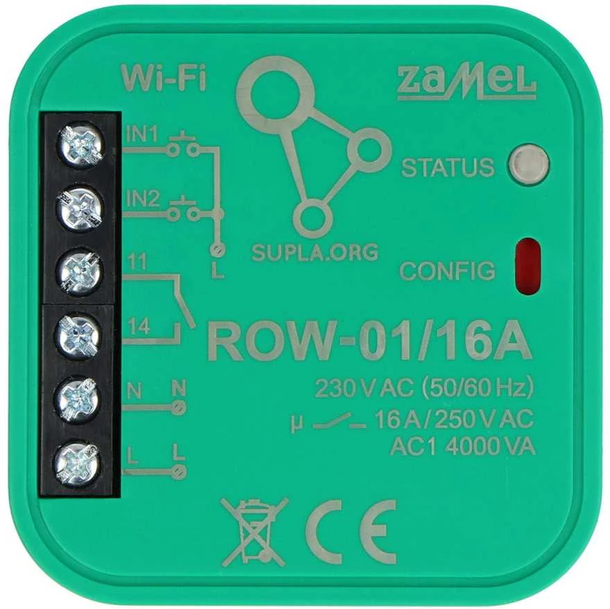 Zamel Supla ROW-01/16A 1x230V WiFi valdiklis