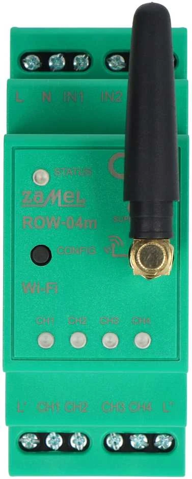 Zamel Supla ROW-04M 4x230V modulinis WiFi valdiklis