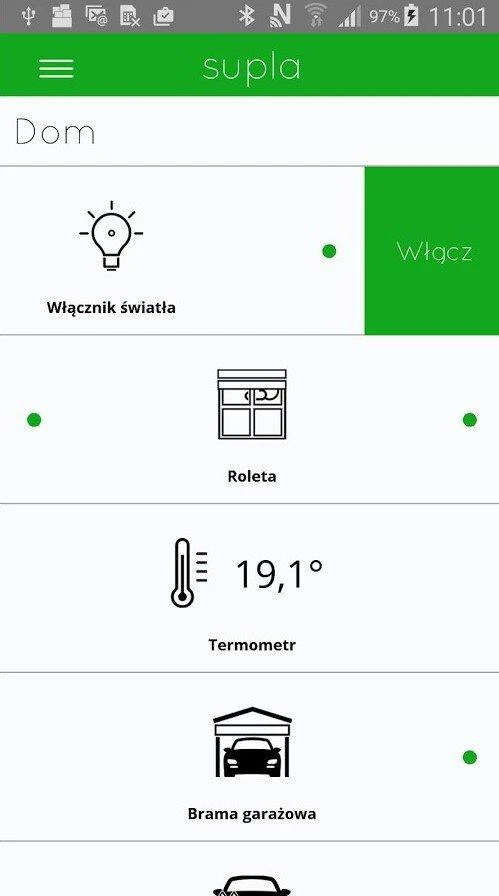 Zamel Supla SRW-01 - 230 V WiFi langinės valdiklis - Android / iOS