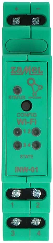 Zamel Supla Zamel INW-01 - 4 signalizacijos įėjimų sąsaja 6-24V DC - WiFi