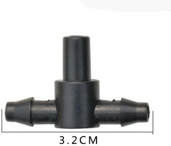 Oem Žarnos jungtis - T formos dalis 5x5x6 mm - Jungtis augalų laistymo sistemai