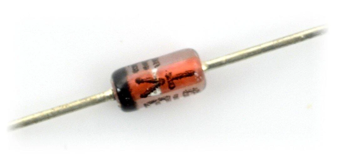 Zener diodas 6.8V stikliniame korpuse
