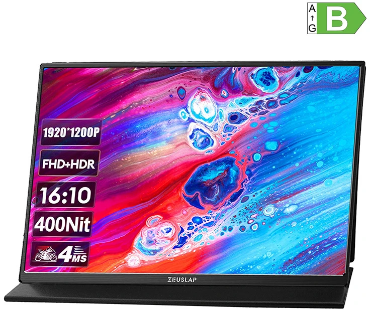 Monitorius ZEUSLAP Z14Lite - 60Hz | Full HD | IPS | 14"