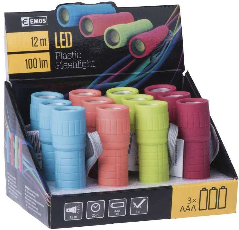 Žibintuvėlis LED, COB 1W, 100lm, 3xAAA, EMOS