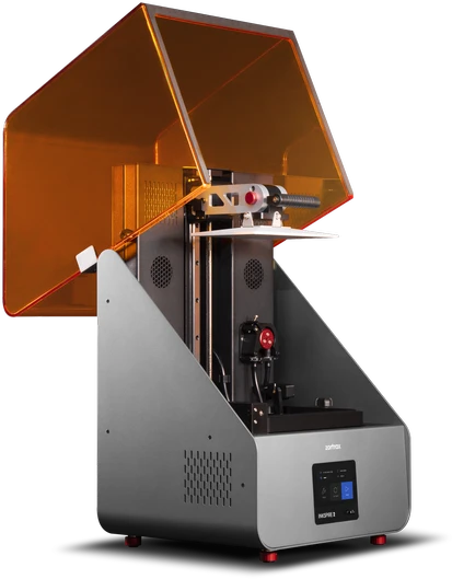 Zortrax Inkspire 2 atidarytu gaubtu