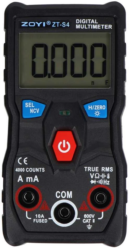 ZOYI ZT-S4 tikrosios RMS multimetras su NCV funkcija