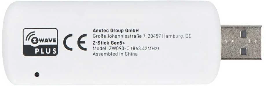 Aeotec Z-Stick - USB adapteris su Baterija Gen5+, Z-Wave Plus | AEOTEC | Z-Stick - USB adapteris su baterija | Gen5+ | Baltas