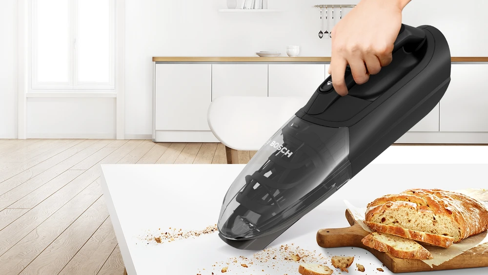 Bosch BBHF214B Serija 2, Įkraunamasis dulkių siurblys, Readyy'y 14.4V, Juoda