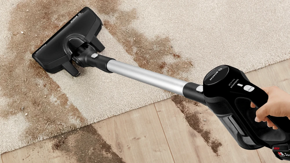 Bosch BBS611BSC Serie | 6 įkraunamasis dulkių siurblys Unlimited, Juodas