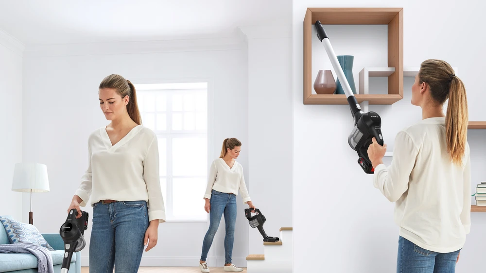Bosch BBS611BSC Serie | 6 įkraunamasis dulkių siurblys Unlimited, Juodas