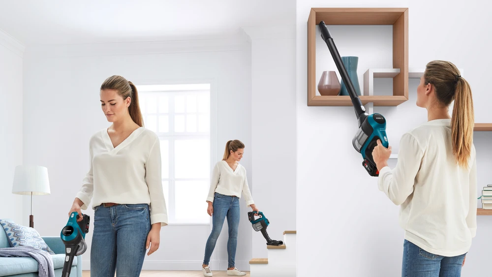 Įkraunamasis dulkių siurblys Bosch Serija 6 BBS611LAG, Mėlynos spalvos