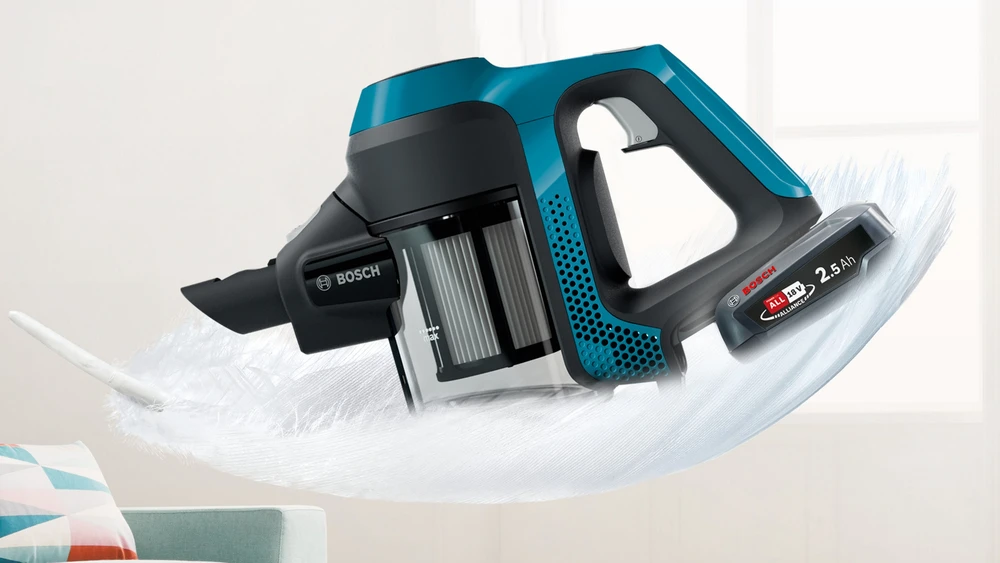 Įkraunamasis dulkių siurblys Bosch Serija 6 BBS611LAG, Mėlynos spalvos