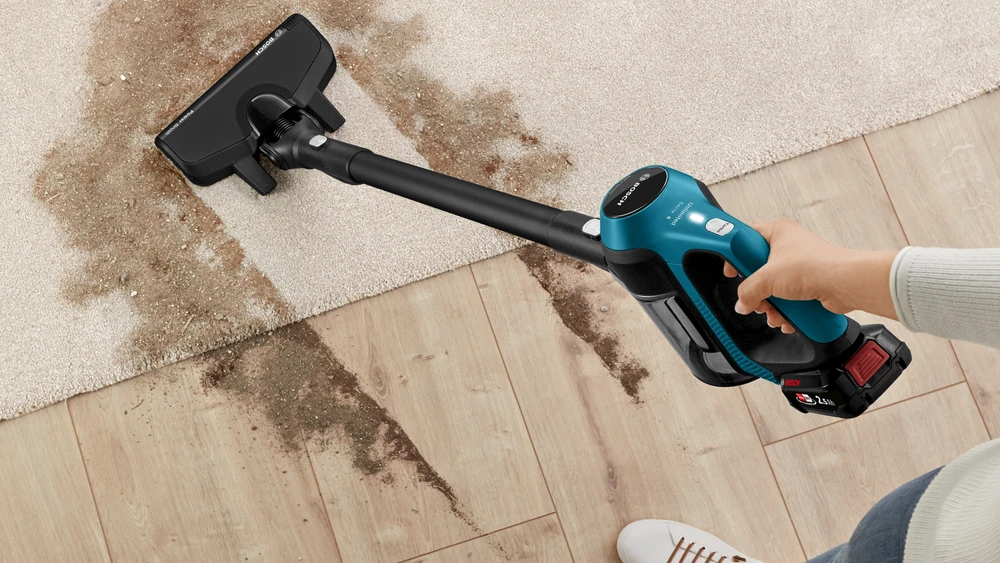 Įkraunamasis dulkių siurblys Bosch Serija 6 BBS611LAG, Mėlynos spalvos