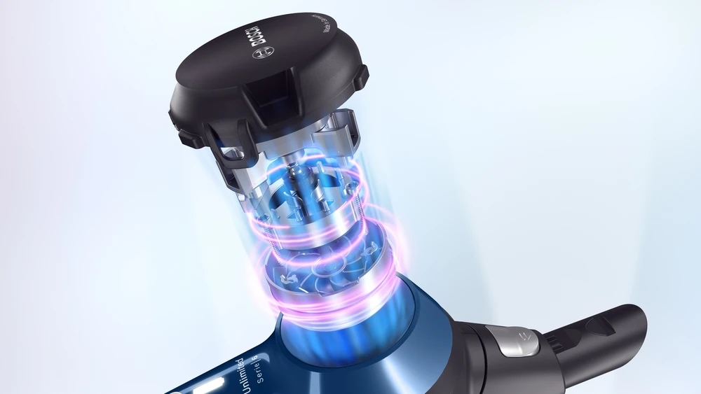 Įkraunamasis dulkių siurblys Bosch Unlimited 6 BBS611MAT, mėlynas