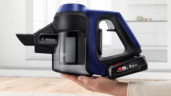 Įkraunamasis dulkių siurblys Bosch Unlimited 6 BBS611MAT, mėlynas