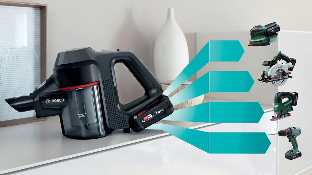 Bosch Įkraunamasis dulkių siurblys Unlimited 7, Grafito spalvos (BBS712A)