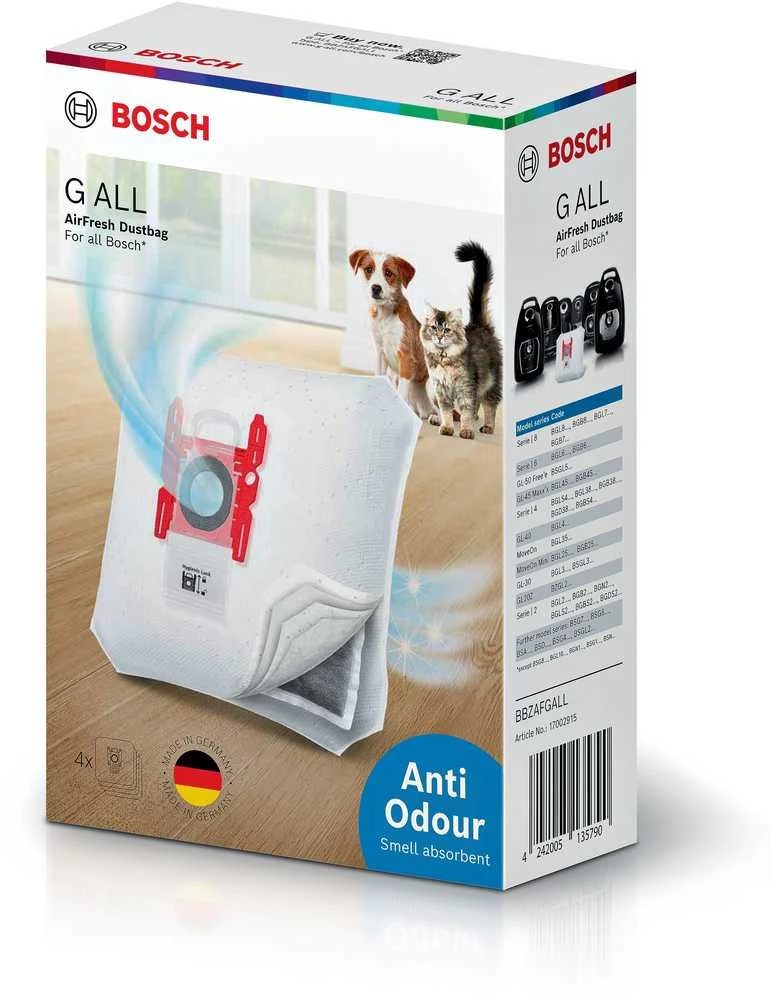 Bosch BBZAFGALL dulkių siurblio dulkių maišelis, AirFresh G ALL