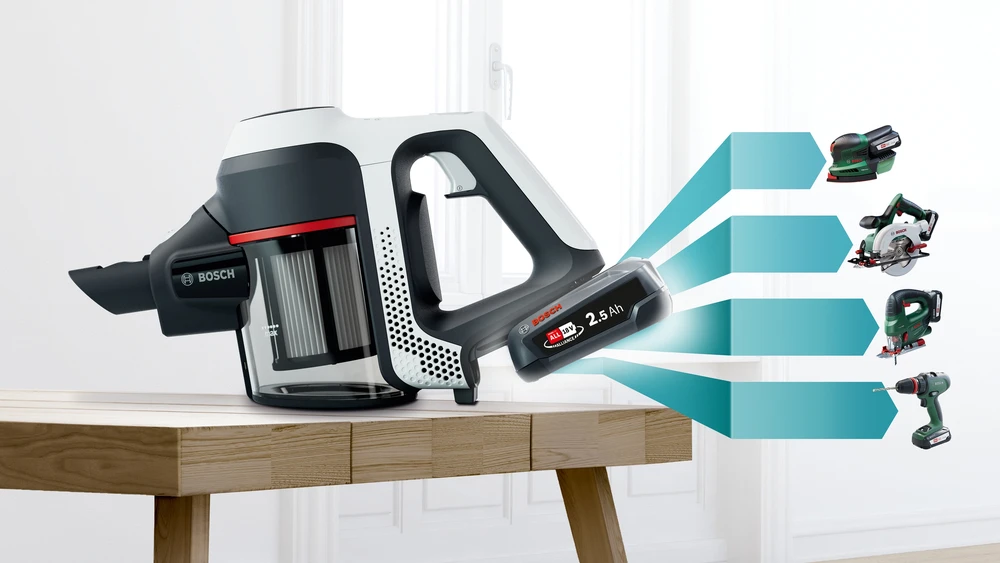 Bosch BCS61113 Įkraunamasis dulkių siurblys, Unlimited Serie | 6, baltas