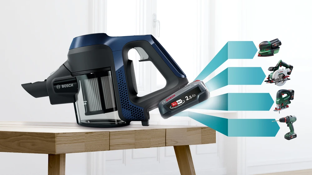 Bosch Įkraunamasis dulkių siurblys Unlimited 6, Mėlynos spalvos (BCS611P4A)