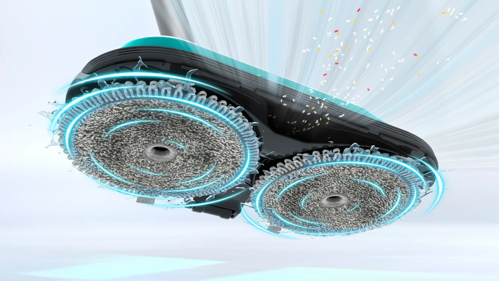 Bosch BCS71HYG1 Įkraunamas 2 viename vakuumas dulkių siurblys ir šluostė, Unlimited 7 ProHygienic Aqua, Baltas