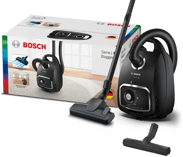 Dulkių siurblys su maišeliu Bosch Serija 6 BGB6X320, Juodas