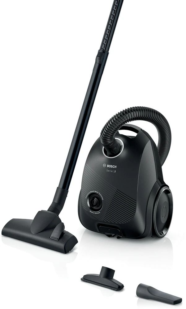 Bosch Dulkių siurblys su maišeliu, Juodos spalvos (BGBS2LB1)
