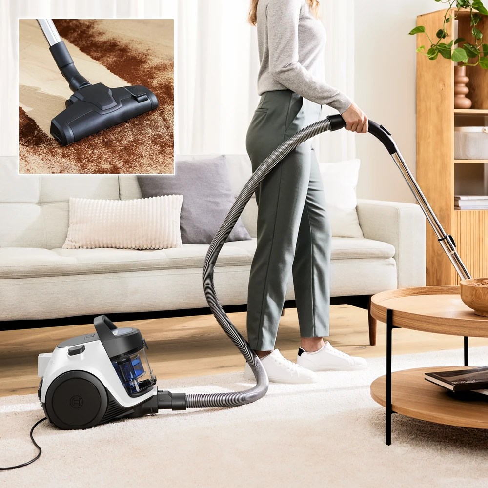 Bosch BGC05LW2 Serija 2, Dulkių siurblys be maišelio, Baltas