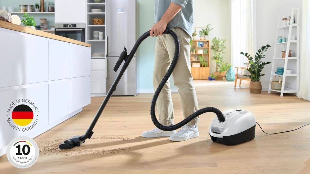 Bosch BGL38WH2 Serija 4, Dulkių siurblys su maišeliu, Baltas