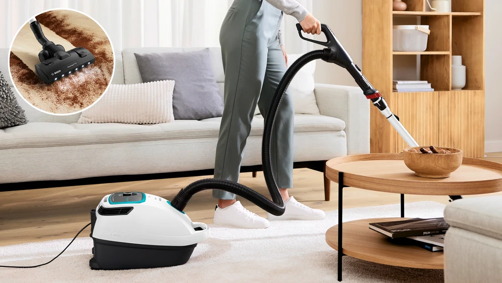 Dulkių siurblys Bosch BGL6HYG0L Series 6, Bagged vacuum cleaner, ProHygienic, Baltas
