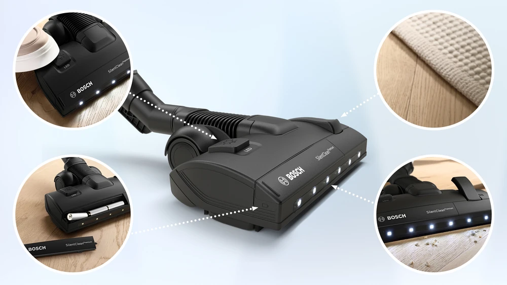 Dulkių siurblys Bosch BGL6HYG0L Series 6, Bagged vacuum cleaner, ProHygienic, Baltas