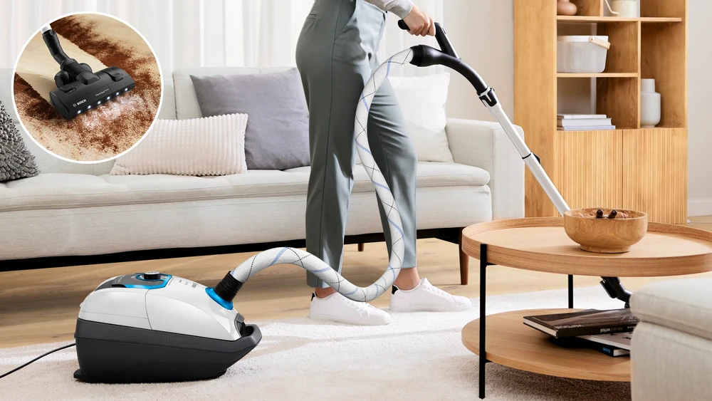 Bosch BGL8SIL0L Serija 8, Dulkių siurblys su maišeliu, ProSilence, Baltas
