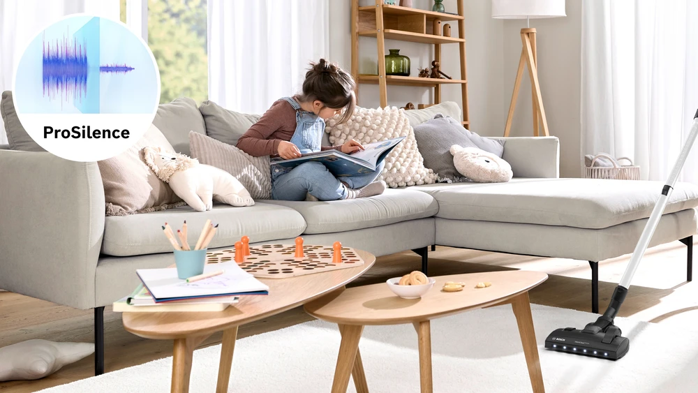 Bosch BGL8SIL0L Serija 8, Dulkių siurblys su maišeliu, ProSilence, Baltas
