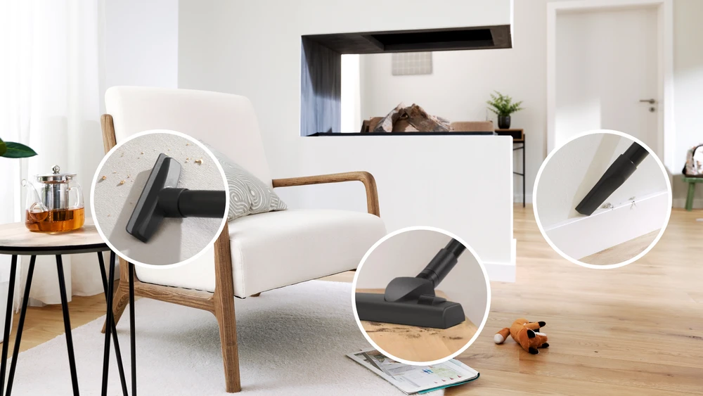 Bosch BGLS2BA1 Serija 2, Dulkių siurblys su maišeliu, Juoda