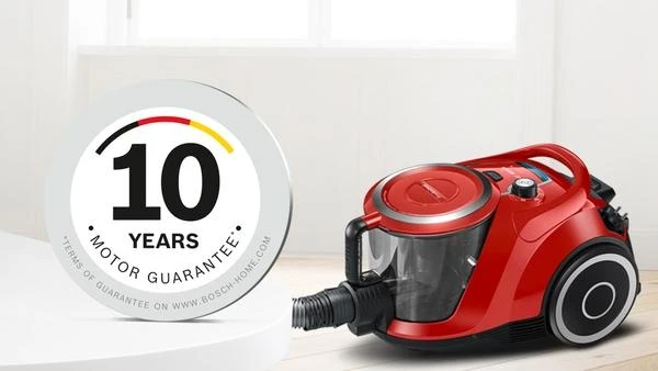 Bosch BGS41PET1 Serija 6, Dulkių siurblys be maišelio, ProAnimal, Raudona