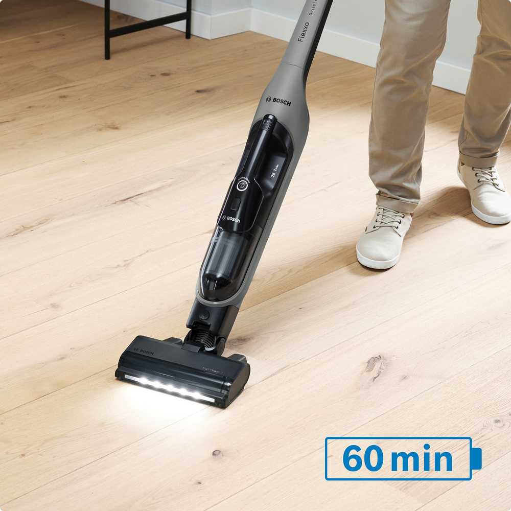 Bosch BHH4GN28 Serija 4, Įkraunamasis dulkių siurblys, Flexxo 28 Vmax, Grafito