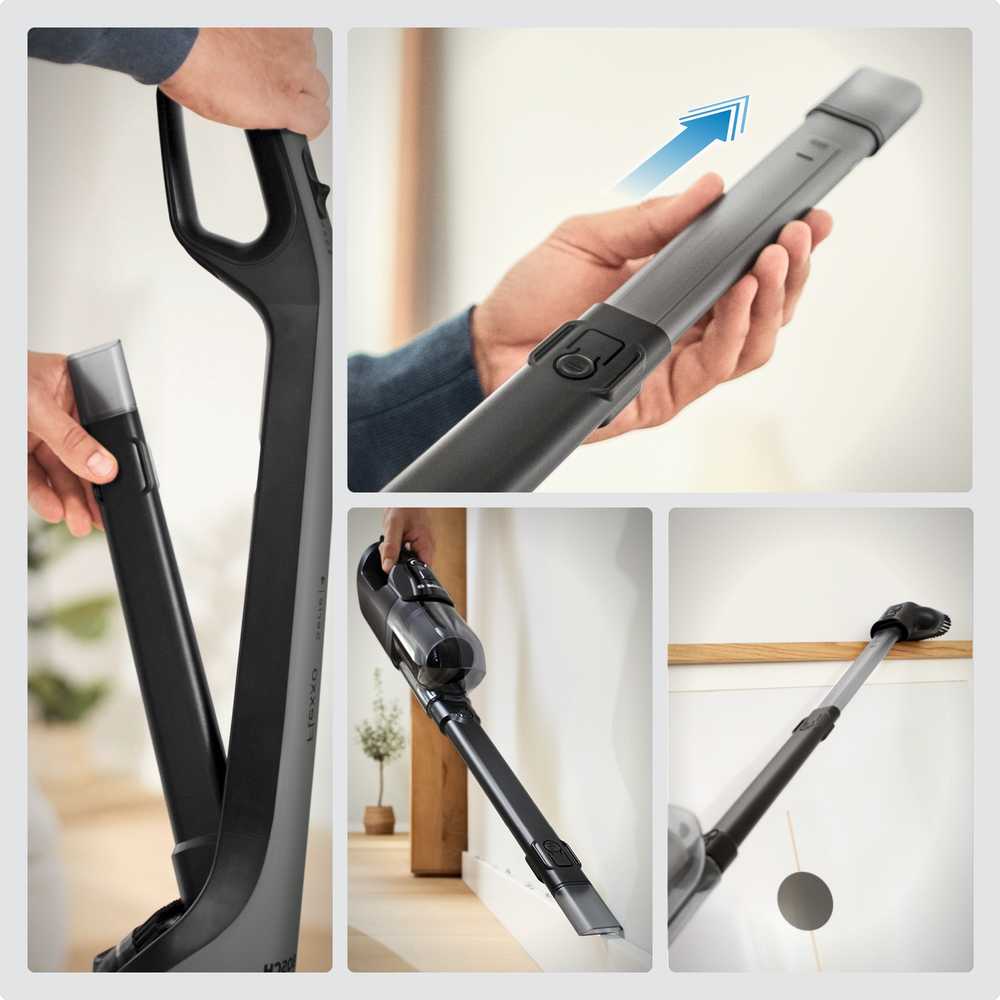 Bosch BHH4GN28 Serija 4, Įkraunamasis dulkių siurblys, Flexxo 28 Vmax, Grafito