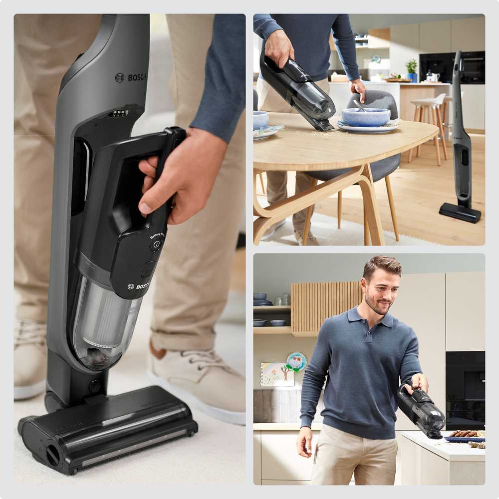 Bosch BHH4GN28 Serija 4, Įkraunamasis dulkių siurblys, Flexxo 28 Vmax, Grafito