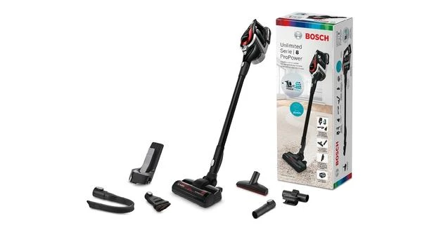 Įkraunamasis dulkių siurblys Bosch Serie | 8 Unlimited ProPower, Juodas