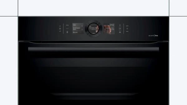 Bosch CSG856RC7 Serie | 8, Įmontuojamoji kompaktinė orkaitė su garų funkcija, Carbon juodas