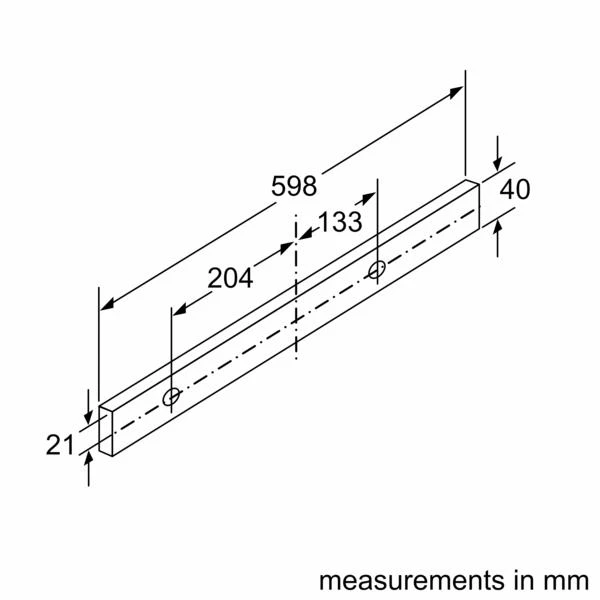 Bosch DFL064A52 Serija 4, Ištraukiamasis gartraukis, 60 cm, Sidabrinio metalo
