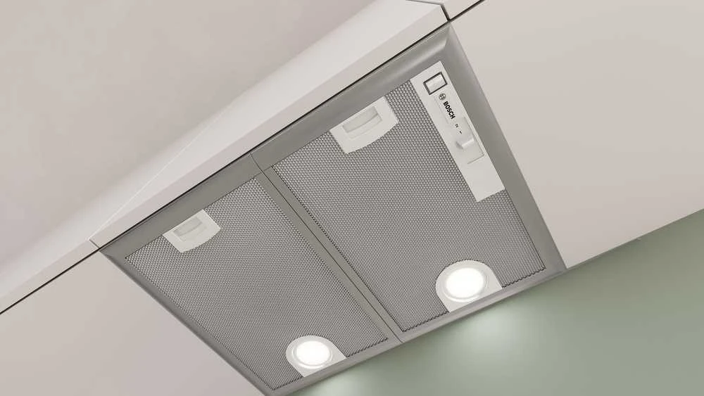 Bosch Serie 4 DHL555BM gartraukis Built-in Metallic, Sidabrinis 604 m³/h