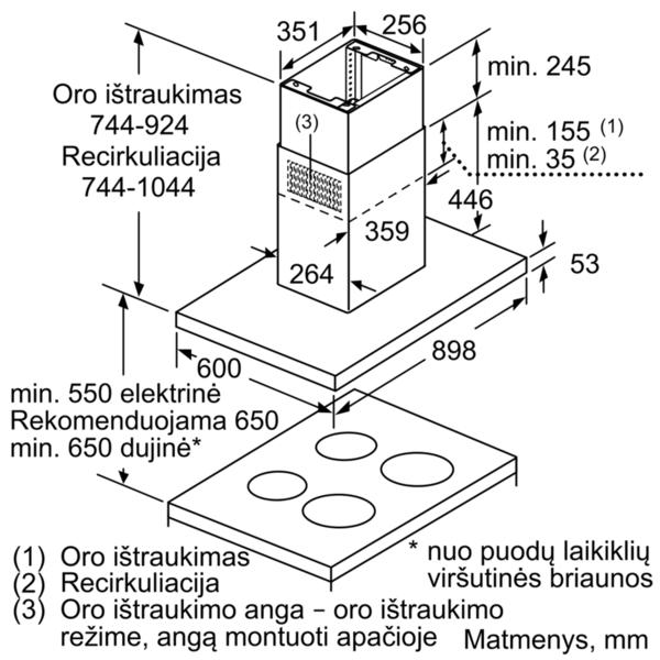 Gartraukis Bosch DIB97IM50 Serija 4, Pilkos spalvos