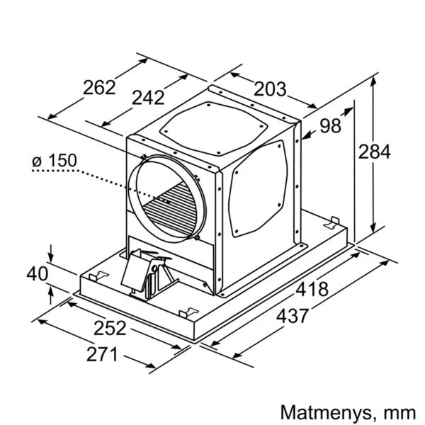 Bosch DIZ1JC2C6 „Clean Air Plus“ recirkuliacijos rinkinys, pradinė įranga, Balta