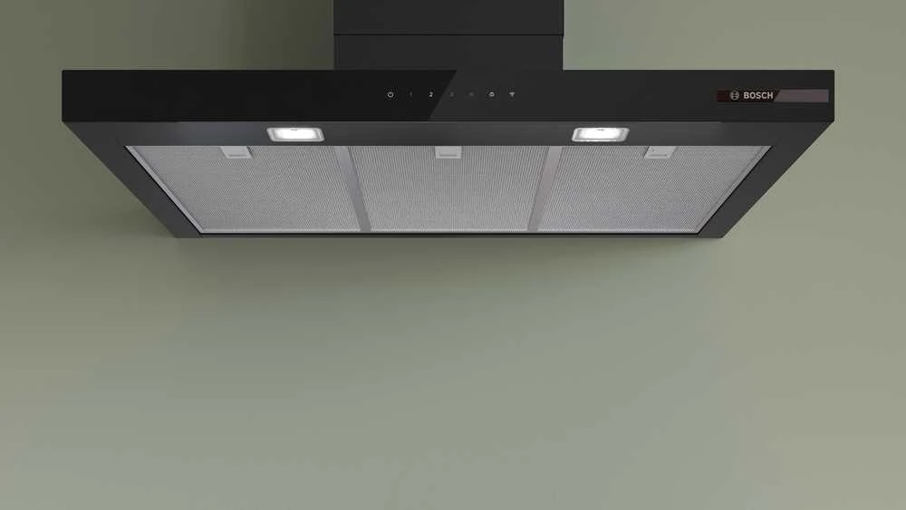 Bosch DWB97DN60 Serija 6, Prie sienos montuojamas gartraukis, 90 cm, Matinė juoda