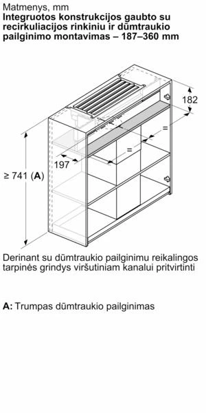Bosch DWZ1IX1C6 „Clean Air Plus“ recirkuliacijos rinkinys, pradinė įranga